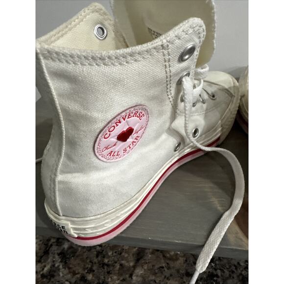 Kids Converse Chuck Taylor All Star Life High Top Sneaker Hearts Size 3.5 - Picture 6 of 15